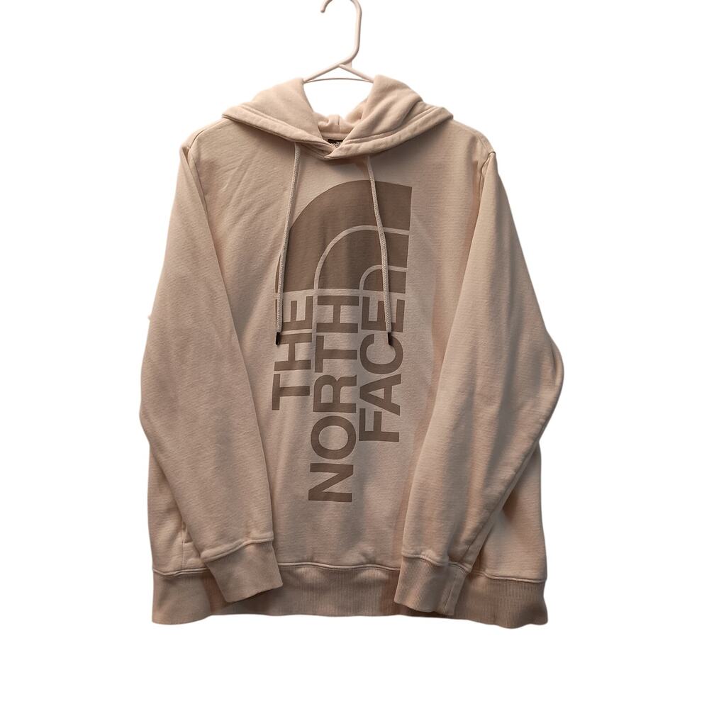 The North Face Women's Cream Pull-Over Drawstring Hoodie Size XL